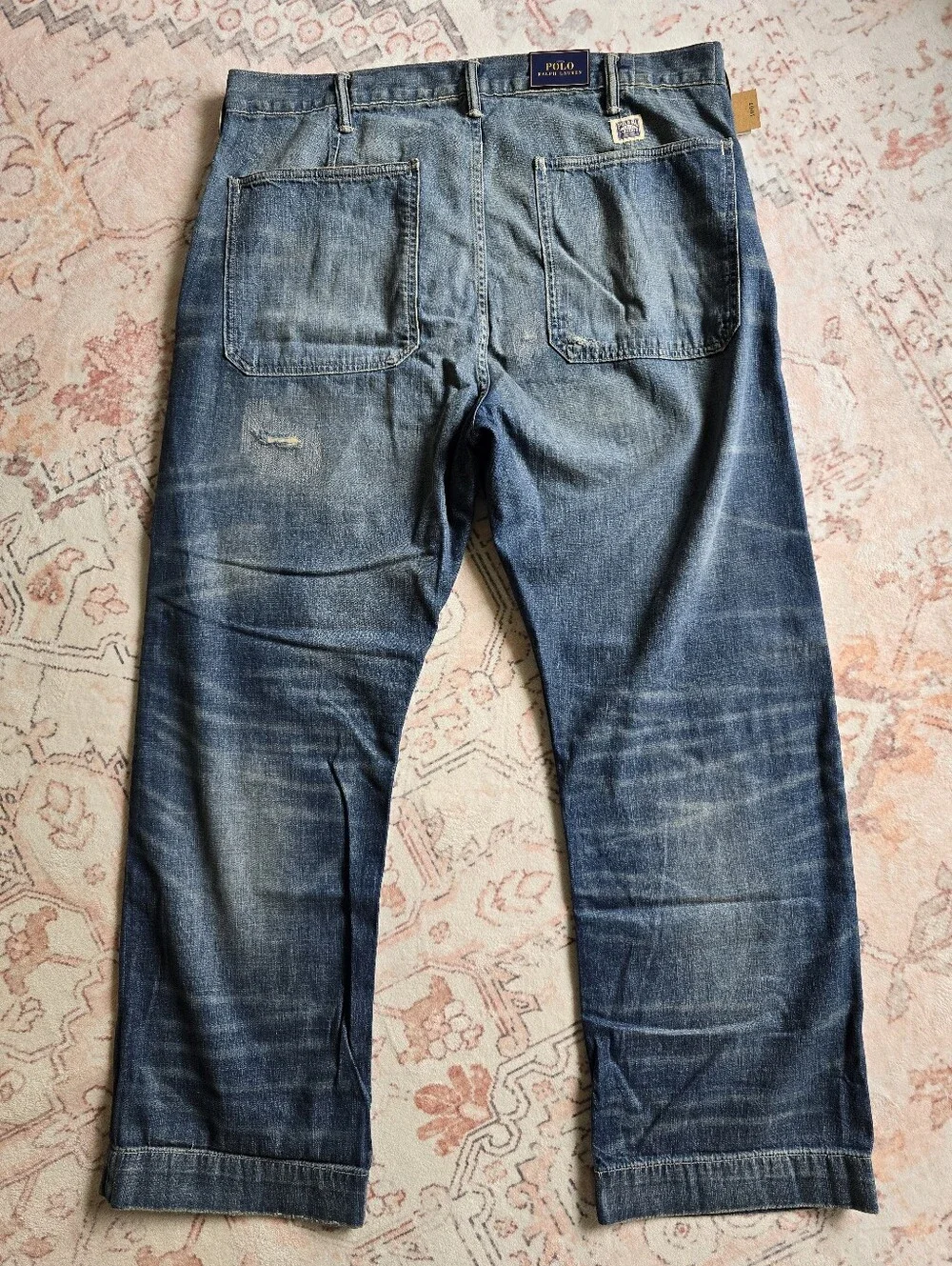 Polo by Ralph Lauren Distressed Patchwork Jeans